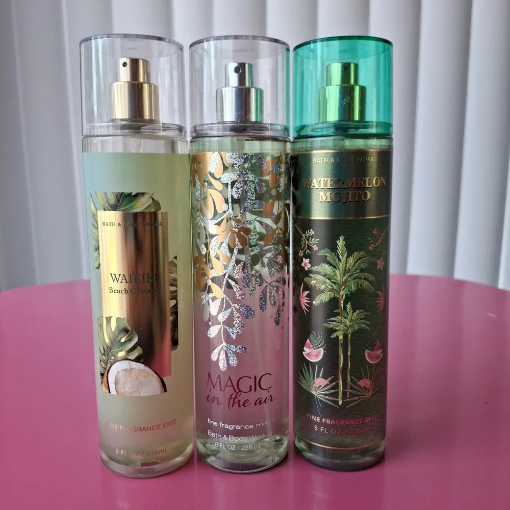Bath & Body Works WAIKIKI COCONUT MAGIC IN THE AIR WATERMELON MOJITO Mist Set